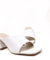 Shoecide Kadın Beyaz Maky Alçak Topuk Terlik