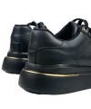 Shoecide Kadın Eryl Siyahaltın Bağcıklı Günlük Spor Ayakkabı Sneaker 3 Cm Sp110