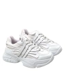 Shoecide Kadın Gery Beyaz Konfor Taban Günlük Yürüyüş Ayakkabı Sneaker 4 Cm Sp2024