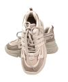 Shoecide Kadın Gery Vizon Konfor Taban Günlük Yürüyüş Ayakkabı Sneaker 4 Cm Sp2024
