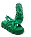 Shoecide Kadın Penn Yeşil Yüksek Taban Biyeli Sandalet