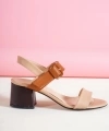 Shoecide Kadın Sony Kahverengi Renkli Toka Detaylı Sandalet Topuklu Ayakkabı