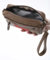 Shoecide Kahverengi Minik Unisex 3 Gözlü Deri Çanta