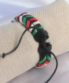 Shoecide Karışık Renk İpli Deri Erkek Bileklik