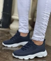 Shoecide Kb-707 Lacivert Süet Yüksek Taban Bağcıklı Günlük Erkek Ayakkabı
