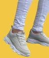 Shoecide Kb-707 Taş Süet Yüksek Taban Bağcıklı Günlük Erkek Ayakkabı