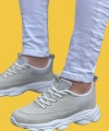 Shoecide Kb-707 Taş Süet Yüksek Taban Bağcıklı Günlük Erkek Ayakkabı
