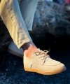 Shoecide Kb-x5 Bej  Süet Bağcıklı  Günlük Erkek Ayakkabı