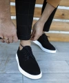 Shoecide Klasik Erkek Ayakkabı 001 Siyah Süet (beyaz Taban)