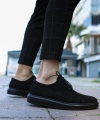 Shoecide Klasik Erkek Ayakkabı 001 Siyah Süet (siyah Taban)