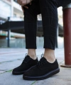 Shoecide Klasik Erkek Ayakkabı 001 Siyah Süet (siyah Taban)