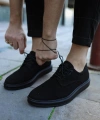 Shoecide Klasik Erkek Ayakkabı 001 Siyah Süet (siyah Taban)