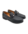 Shoecide Louvre Siyah Hakiki Deri Erkek Loafer Ayakkabı