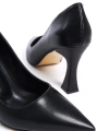 Shoecide Lux Bodm Siyah Cilt Boyalı Ökçe(topuk) Günlük Ayakkabı 301