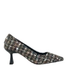 Shoecide Lux Kadın Fegt Siyah Tekstil Kumaş Malzeme Abiye Ayakkabı 5 Cm 4125