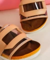 Shoecide Lux Kadın Karli Nut Tokalı Tek Bant Terlik&sandalet 005