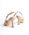 Shoecide Lux Kadın Padh Nut Toka Detaylı Topuklu Sivri Burun Ayakkabı 306