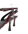 Shoecide Lux Kadın Uyha Bordo Sivri Burun 3 Bant Taş Detaylı Abiye Ayakkabı 7,5 Cm 702