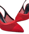 Shoecide Lux Kadın Yabv Kırmızı File Detaylı Yazlık Ayakkabı Sandalet 7 Cm 701