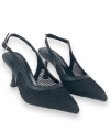 Shoecide Lux Kadın Yabv Siyah File Detaylı Yazlık Ayakkabı Sandalet 7 Cm 701