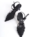 Shoecide Lux Pasy Siyah İnce Topuk Sivri Burun Abiye Ayakkabı 8 Cm Topuk 209