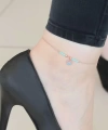Shoecide Mavi Miyuki Taşlı Taçlı Hal Hal