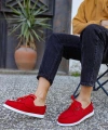 Shoecide Mevsimlik Keten Ayakkabı 008 Kırmızı