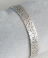 Shoecide Otantik Model Gümüş Renk Motif İşleme Plaka Erkek Bileklik