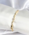 Shoecide Pirinç Gold Renk Kadın Manifest Bileklik