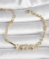Shoecide Pirinç Gold Renk Zirkon Taş Detay Xuping Vıp Exclusive Seri Bileklik