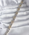 Shoecide Pirinç Gümüş Gold Renk Kalp Model Zirkon Taş Detay Vip Seri Kadın Bileklik