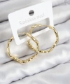 Shoecide Pirinç Halka Model Gold Renk Kadın Küpe