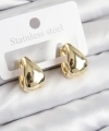 Shoecide Pirinç Halka Model Gold Renk Kadın Küpe