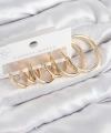 Shoecide Pirinç Halka Model Gold Renk Kadın Set Küpe