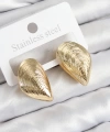 Shoecide Pirinç İstiridye Model Gold Renk Kadın Küpe