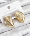 Shoecide Pirinç İstiridye Model Gold Renk Kadın Küpe