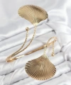 Shoecide Pirinç İstiridye Model Gold Renk Kadın Pazu Bileklik