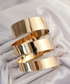 Shoecide Pirinç Sarmal Gold Renk Kadın Pazu Bileklik