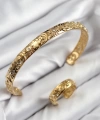 Shoecide Pirinç Zirkon Taşlı Vintage Model Gold Renk Bileklik Yüzük Set