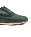 Shoecide Presto Yeşil Hakiki Deri Günlük Erkek Ayakkabı