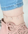 Shoecide Rose Renk Zincirli Damla Taşlı Hal Hal