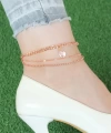Shoecide Rose Renk Zincirli Kadın Figürlü Hal Hal