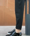 Shoecide Sb0003 Bağcıklı Klasik  Siyah Rugan Yüksek Taban Casual Erkek Ayakkabı