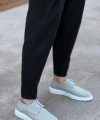 Shoecide Sb0003 Bağcıklı Klasik Spor Gri Renk Keten Yüksek Taban Casual Erkek Ayakkabı