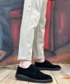 Shoecide Sb0003 Bağcıklı Süet Klasik Siyah Yüksek Taban Casual Erkek Ayakkabı