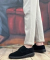 Shoecide Sb0003 Bağcıklı Süet Klasik Siyah Yüksek Taban Casual Erkek Ayakkabı