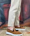 Shoecide Sb0005 Bağcıksız Yüksek Taban Klasik Püsküllü Corcik Erkek Ayakkabı