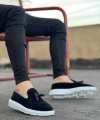 Shoecide Sb0005 Bağcıksız Yüksek Taban Klasik Süet Kemerli Püsküllü Corcik Erkek Ayakkabı