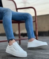 Shoecide Sb0104 Bağcıklı Beyaz Cilt Deri Spor Klasik Erkek Ayakkabı