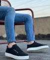 Shoecide Sb0104 Bağcıklı  Nubuk Spor Klasik Siyah Erkek Ayakkabı